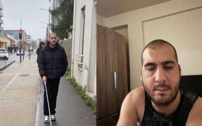 Aveugle, Kevin se bat pour offrir un logement digne à ses enfants après un incendie