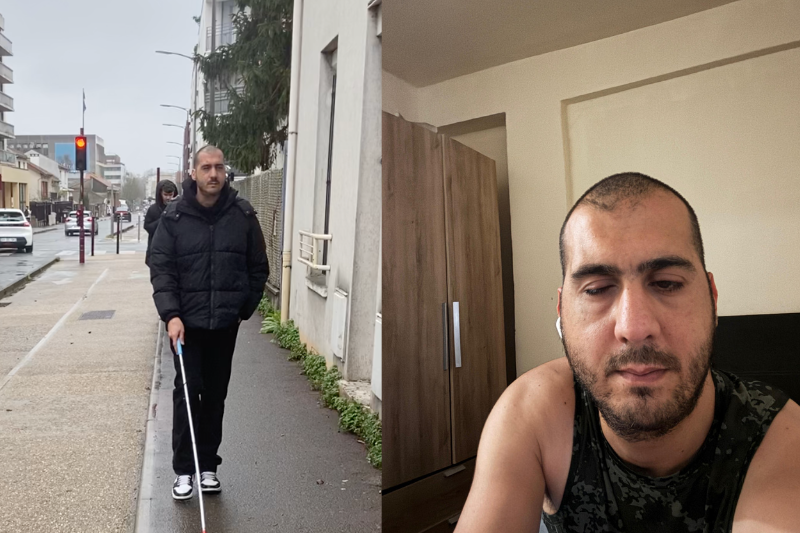 Aveugle, Kevin vit avec sa famille dans un logement devenu insalubre