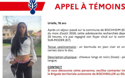 Bas-Rhin : une adolescente de 16 ans portée disparue, les gendarmes lancent un appel à témoins