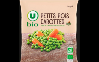Rappel de petits pois-carottes bio vendus chez U pour un risque de listériose
