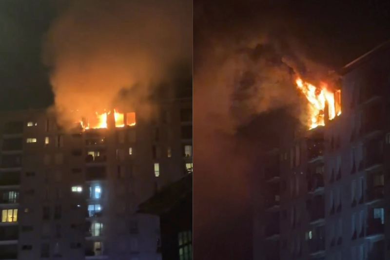 Paris : incendie en cours dans un immeuble du 20e